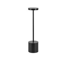 Lampara de mesa led negra cct recargable 5w