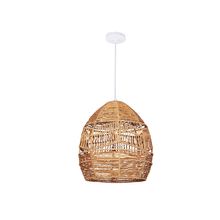 Lampara colgante bambu color madera 1xe27