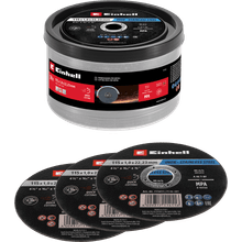 Set bucket 50 discos corte metal inox einhell 115x1mm