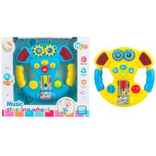 Mini volante musical para bebe amarillo