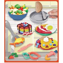 Set de comida con plastilina