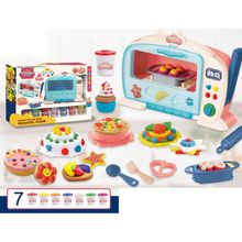 Horno magico con 6 piezas de plastilina para ninos