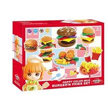 Juego de plastilina de hamburguesa