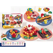 Set de waffles con plastilina