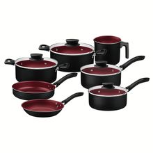 Bateria de cocina 7pzas california negro