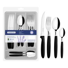 Jgo cubiertos 25pzas ipanema negro