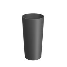 Vaso conico 500ml de plastico casual - gris oscuro