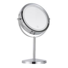 Espejo doble de tocador luz tactil cable usb aumento 3x