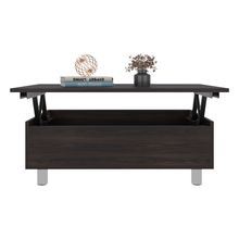 Mesa de centro extensible 30x80x55cm nogal