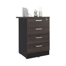 Archivero  4 cajones 76x48x60cm nogal/wengue