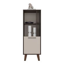 Aparador alto 120x42x35cm vance nogal/off white