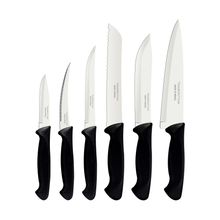 Jgo de cuchillos 6pzas usual negro