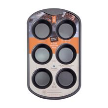 Molde para muffins 6 cavidades gris oscuro