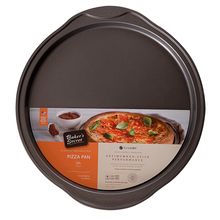 Molde redondo para pizza gris oscuro