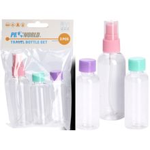 Set de botellas de viaje 3pzas