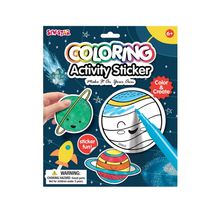 Set de pegatinas para colorear universo