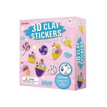 Set de pegatinas de arcilla 3D heladeria