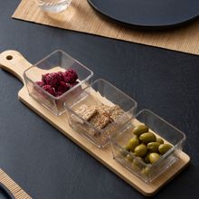 Set aperitivo vaso bambu 4pzas