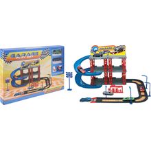 Set de juego de coches con estacionamiento