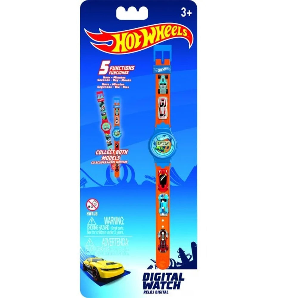 Reloj digital hotwheels