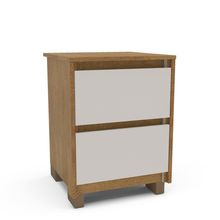 Mesa de noche coimbra 2c freijo/blanco