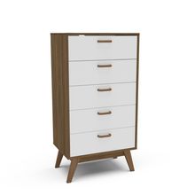 Comoda fenix castano/blanco