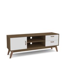 Rack tv fenix castano/blanco