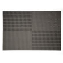 Individual de pvc gris a rayas 30x45cm