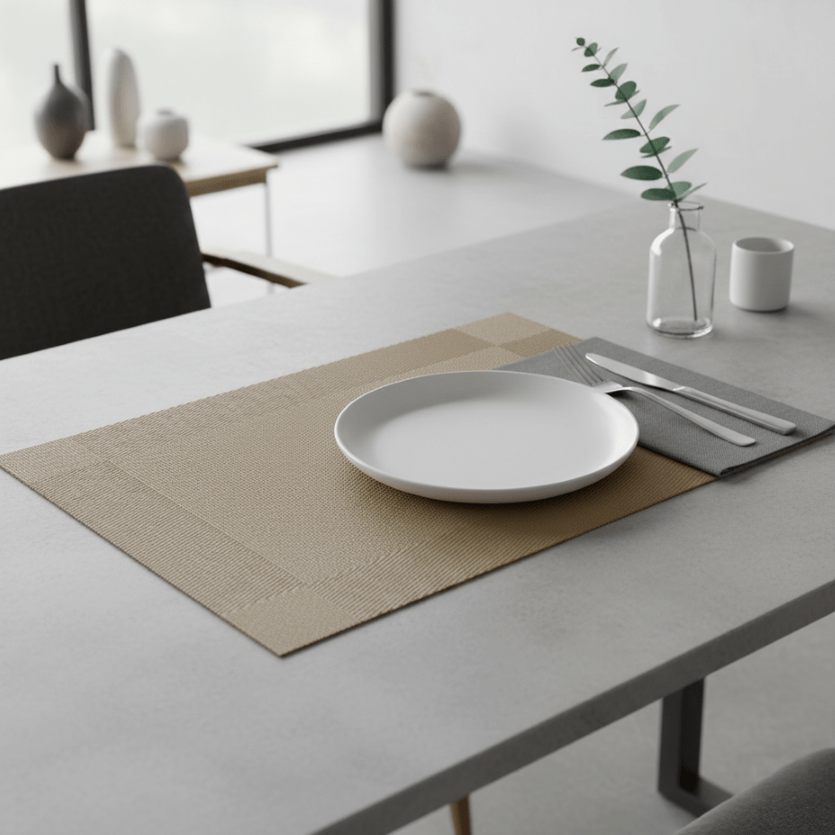 Individual de pvc khaki 30x45cm