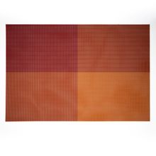 Individual de pvc naranja cuadriculado 30x45cm