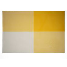 Individual de pvc amarillo cuadriculado 30x45cm