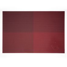 Individual de pvc rojo cuadriculado 30x45cm