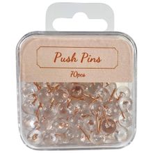 Push Pins Caja 70 Pzas Rose Gold