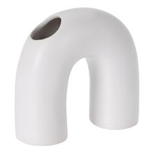 Florero Dolomita Blanco Arco 16X14 Cm