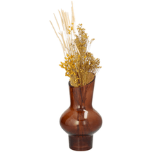 Florero Vidrio Cafe 17X30 Cm