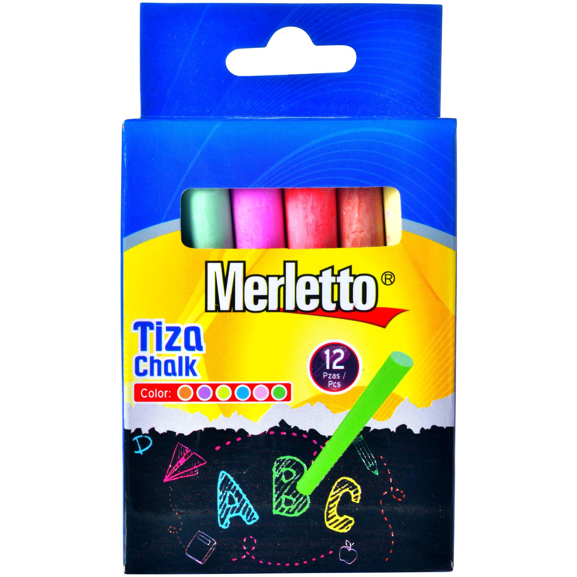 Tiza De Colores 12 Pzas