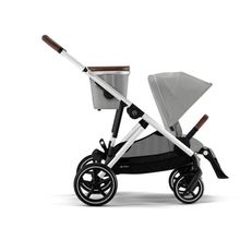 Coche doble gazelle - stone gray (silver frame)