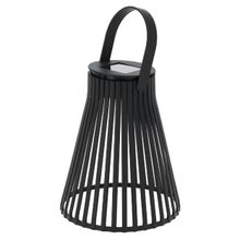 Linterna solar h18cm negra
