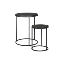 Mesa auxiliar de metal con mdf