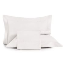 Jgo de sabanas algodon lux 200 hilos king  blanco