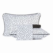 Jgo sabanas algodon malha king malha blanco c/puntos