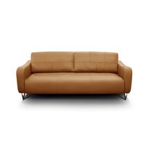 Sofa cuero 180 camel riley