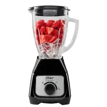 Licuadora Negra 800W Oster vaso vidrio