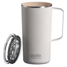 Taza de viaje de 20 onzas blanco