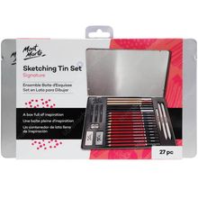 Set De Dibujo Sketching En Lata 27 Pzas