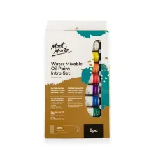 Set De Pintura Al Oleo Diluible En Agua 8 Pzas