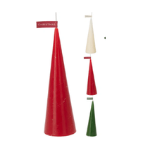 Vela de arbol navideno 5x20cm surtx3
