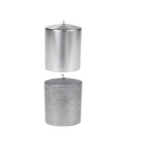 Velas Pilar Plata 18Cm Surtido2