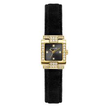 RJ GUESS LADIES NEGRO ORO TONE ANALOG RELOJ