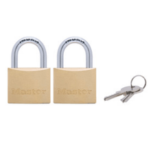 Candado de Cuerpo de Latón Macizo de 40 mm - Pack de 2 - Master Lock